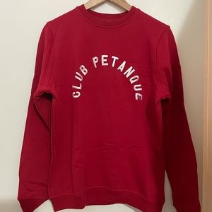 NWOT Club Petanque Paris red jersey/sweatshirt